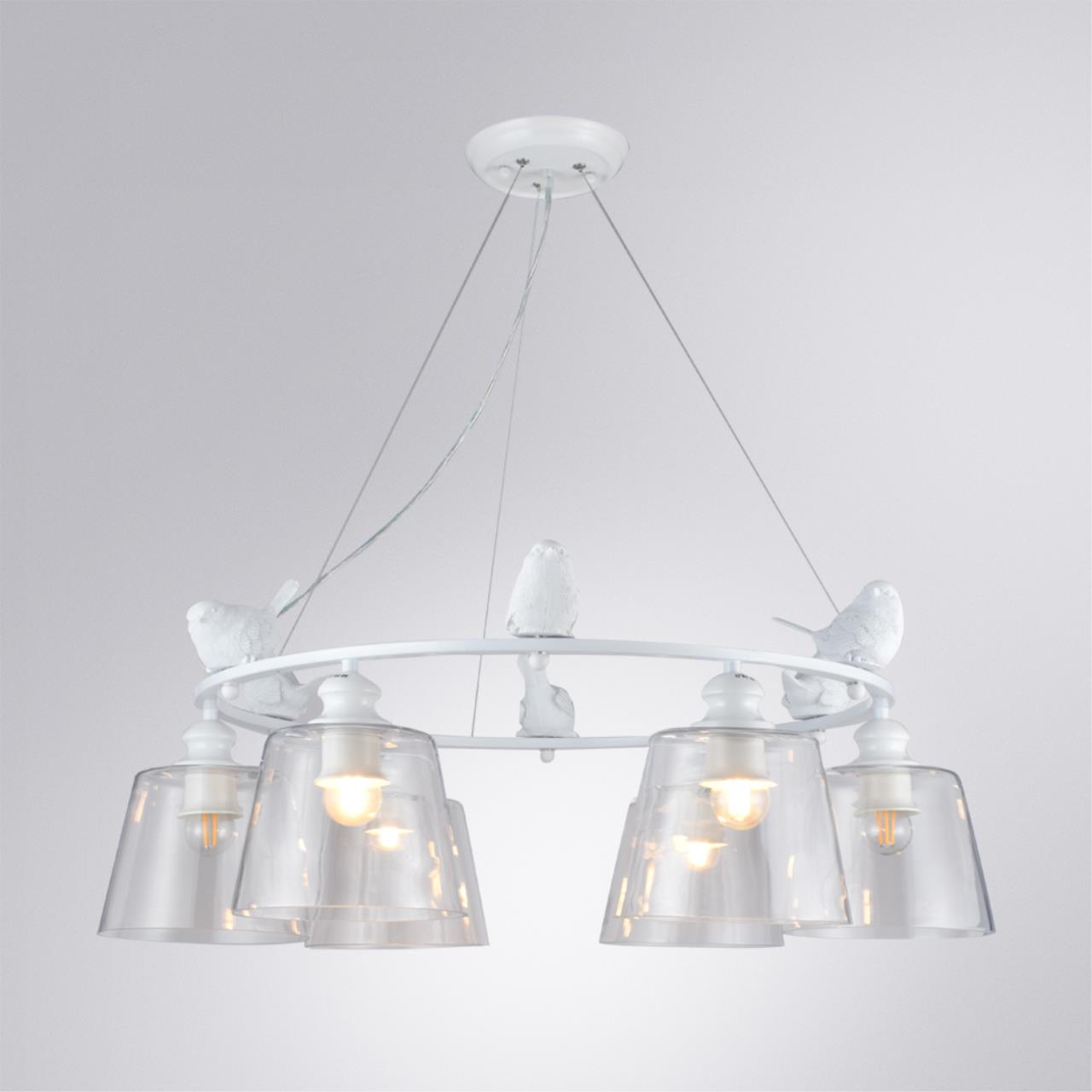 Картинка Подвесная люстра Arte Lamp Passero A4289LM-6WH