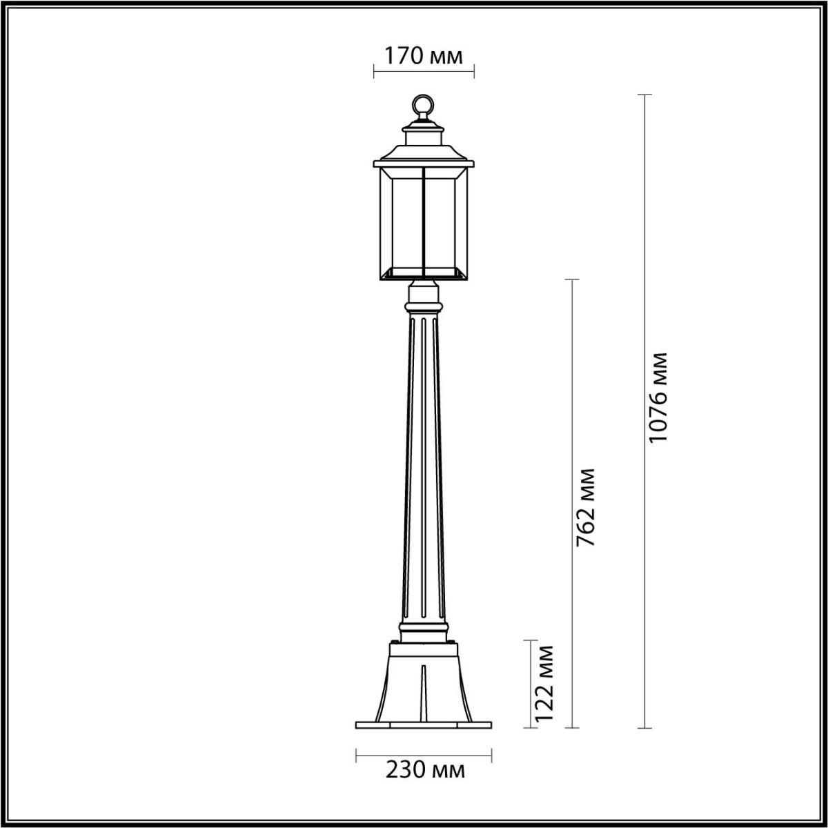 Картинка Уличный светильник Odeon Light Nature Mavret 4961/1F