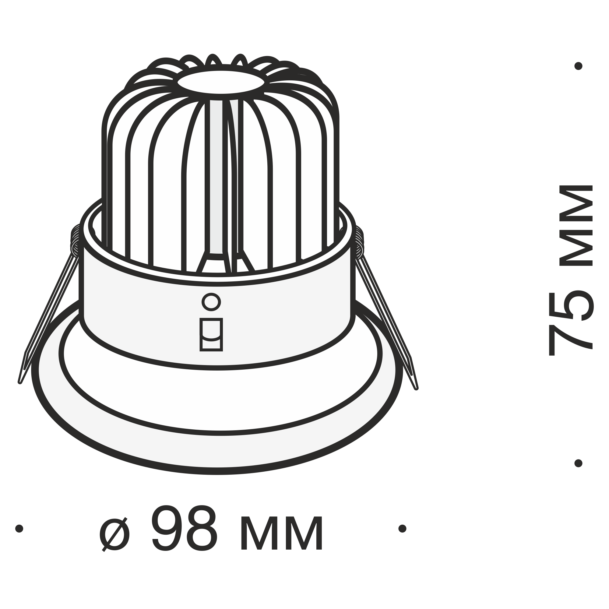 Картинка Встраиваемый светодиодный светильник Maytoni Zoom DL031-2-L12W