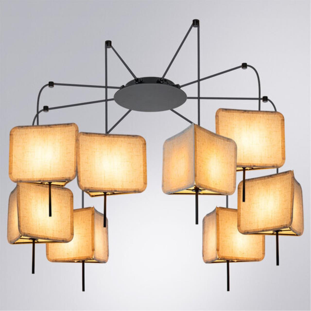 Картинка Подвесная люстра Arte Lamp TRIXIE A7084SP-8BK