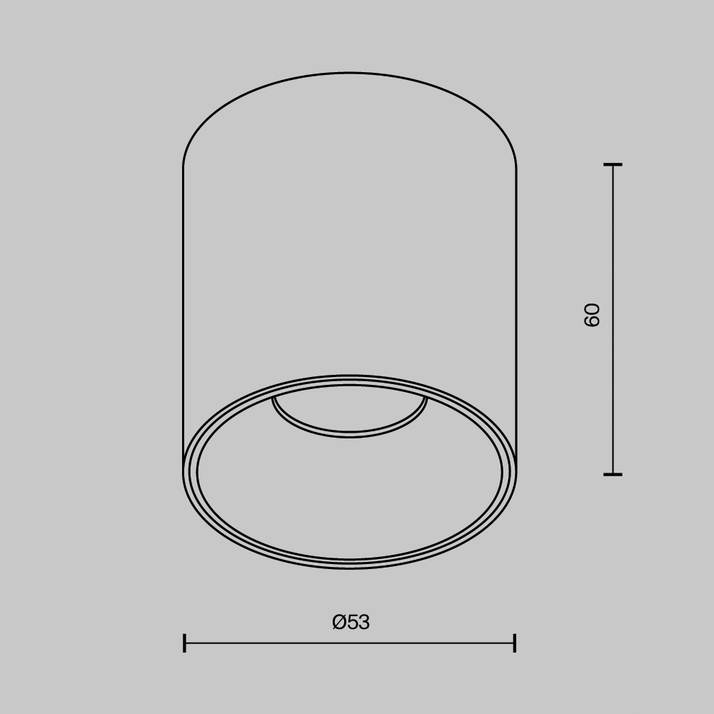 Картинка Потолочный светильник Technical C064CL-5W2.7K-RD-WB
