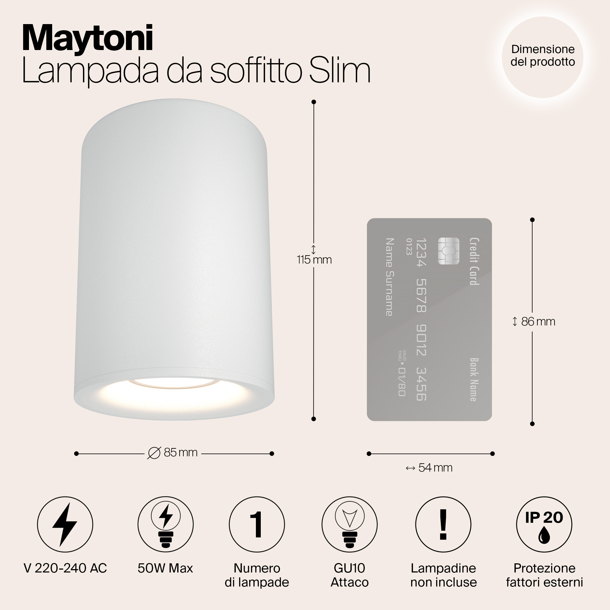 Картинка Потолочный светильник Maytoni Alfa C012CL-01W