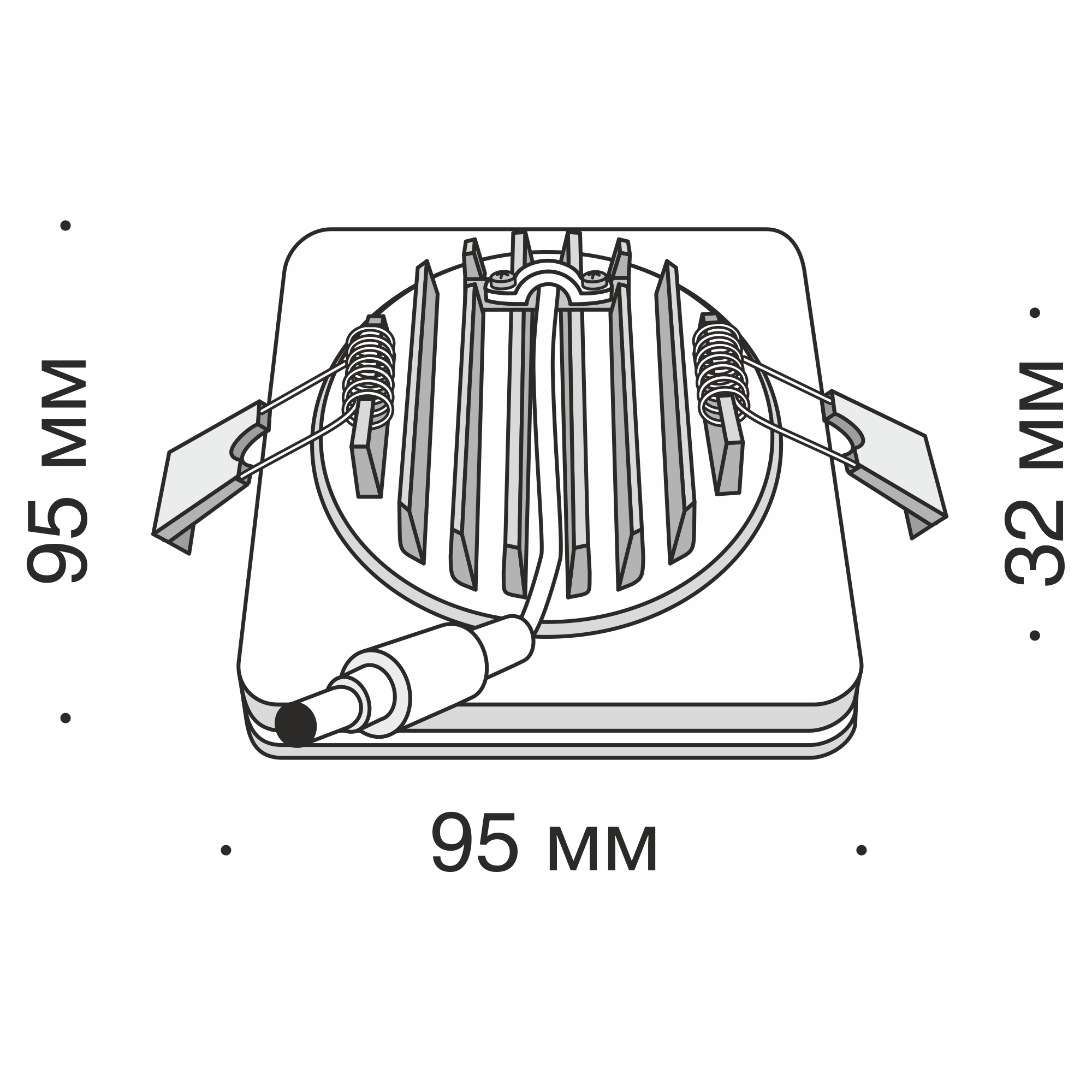 Картинка Встраиваемый светодиодный светильник Maytoni Phanton DL303-L12W