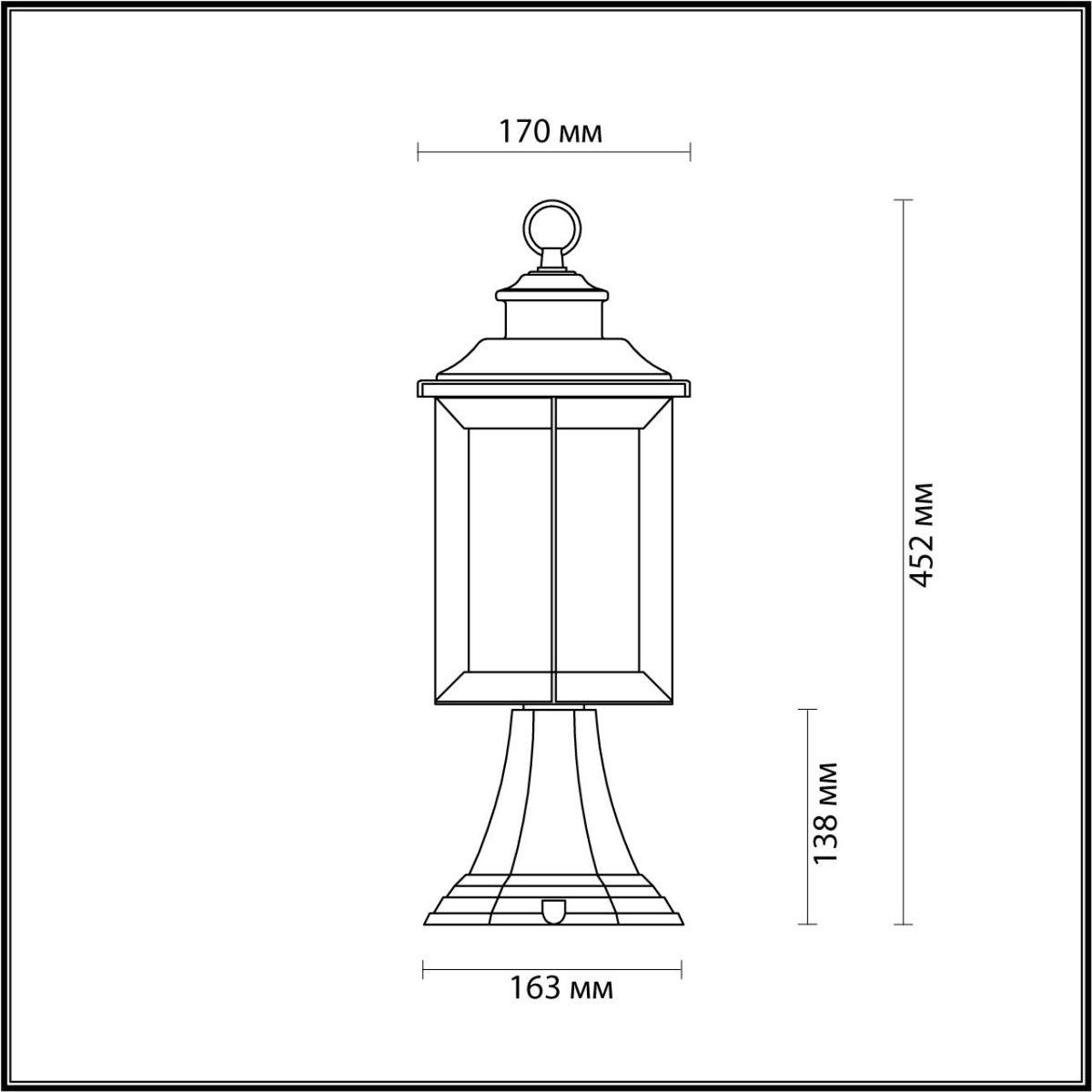 Картинка Уличный светильник Odeon Light Nature Mavret 4961/1A