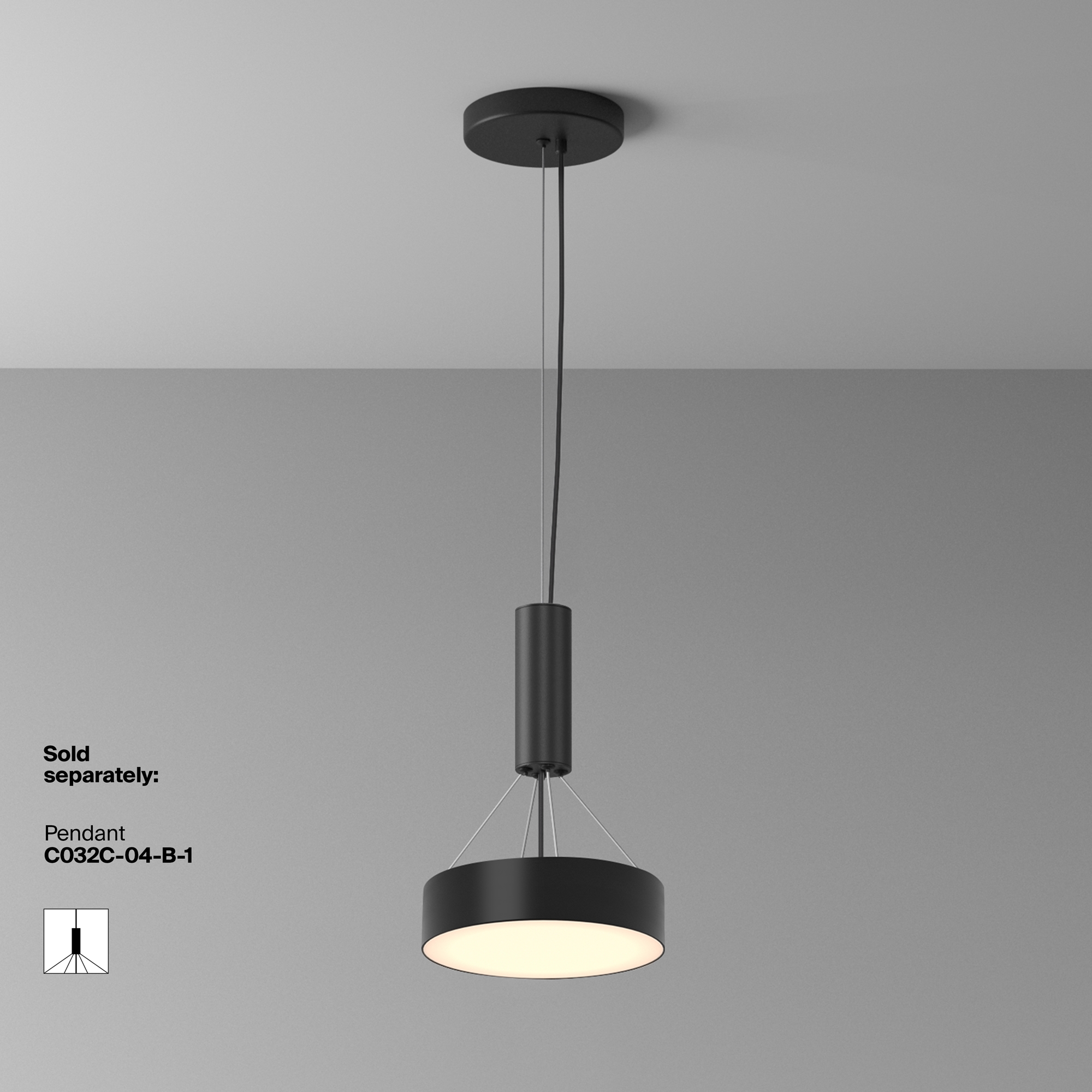 Картинка Потолочный светильник Technical C032CL-24W3K-RD-B