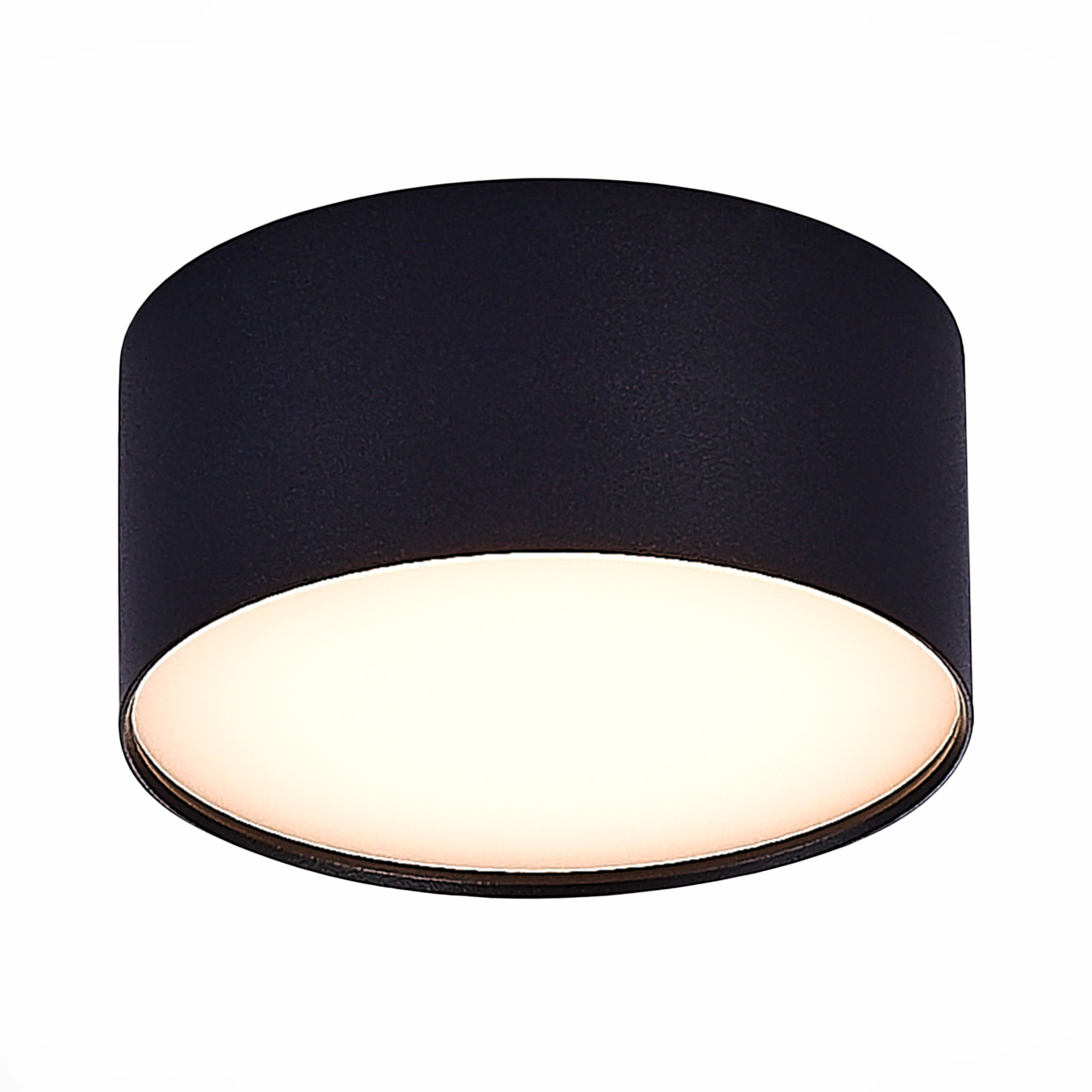 люстры st606.432.12 светильник потолочный черный led 1*12w 3000k 1 080lm ra>85 120° ip20 d120xh55 185-265v, доставка по Казахстану 