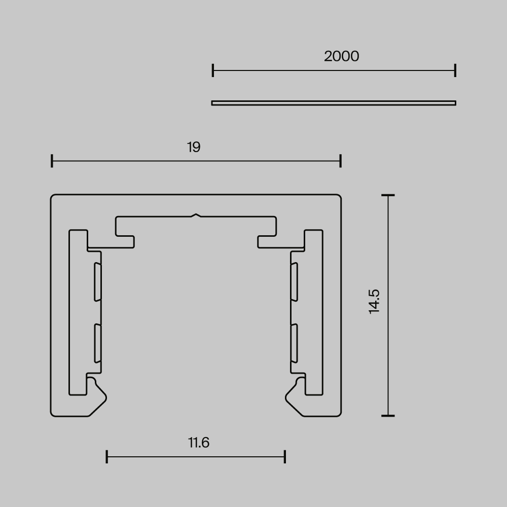Картинка Шинопровод Technical TRX239-412B