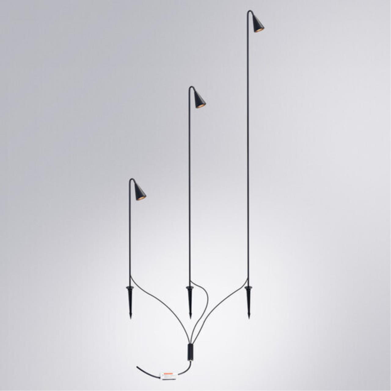 Картинка Грунтовый светильник Arte Lamp MULIPHEIN A1084PA-3BK