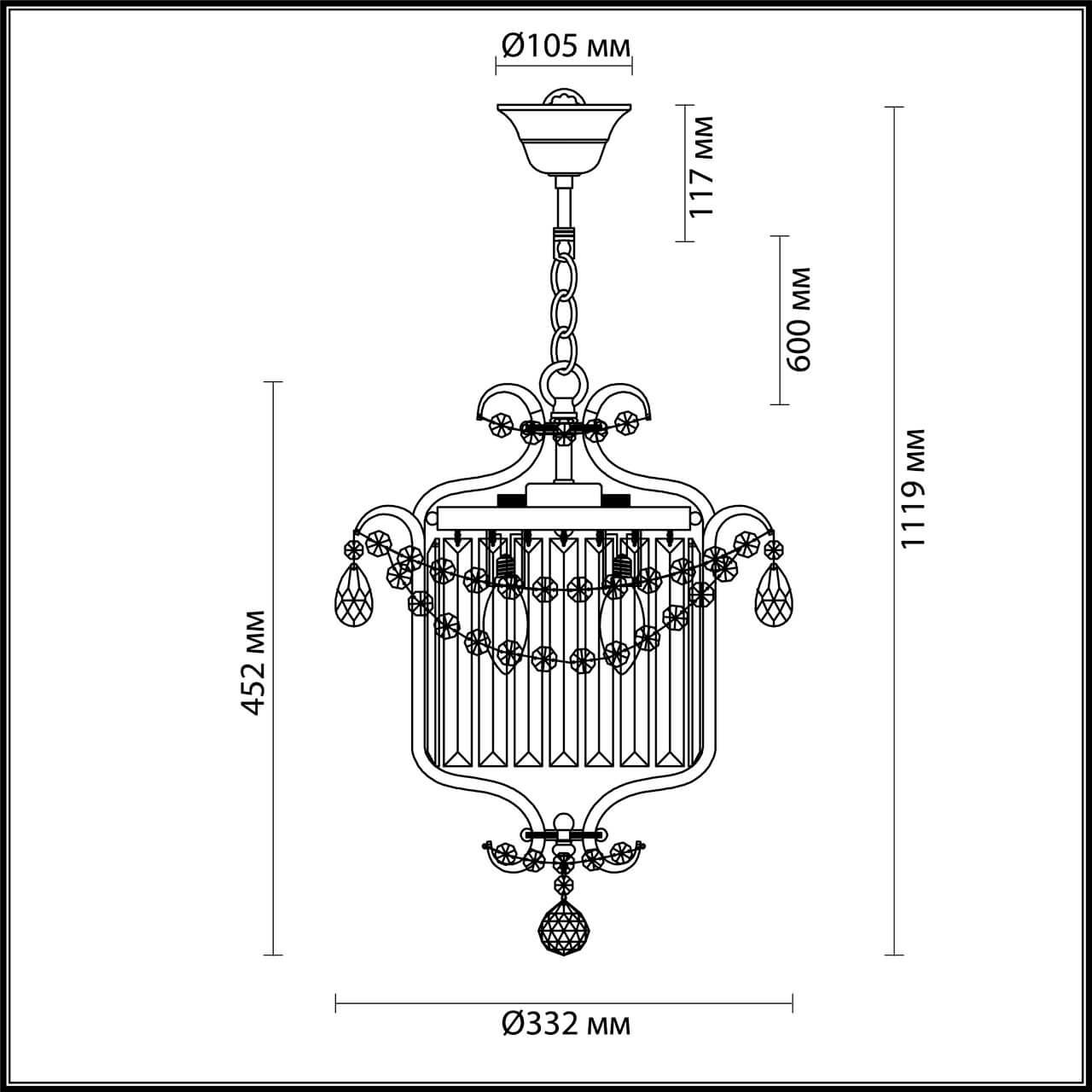 Картинка Подвесной светильник Odeon Light Sharm 4686/3
