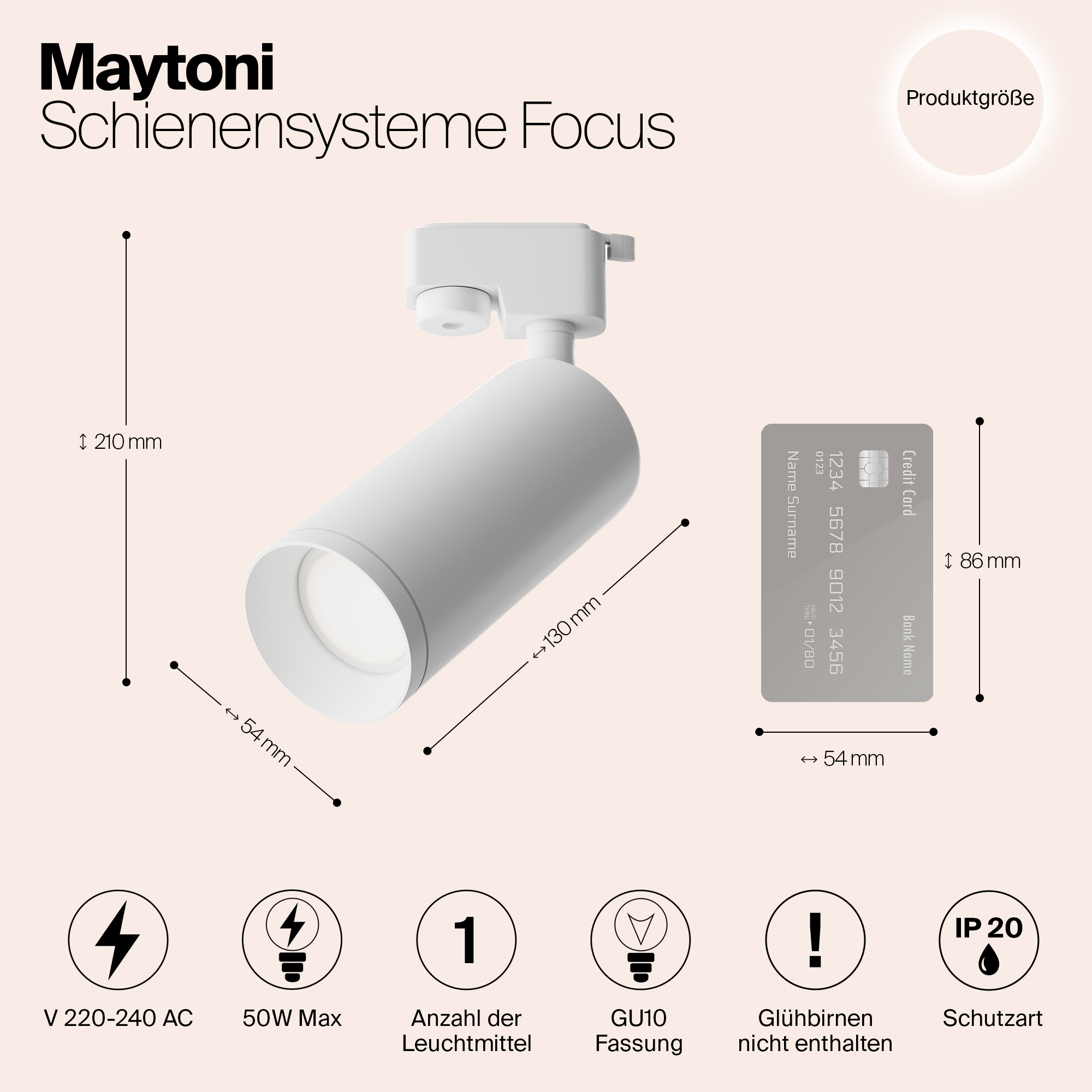 Картинка Трековый светильник Maytoni Track TR004-1-GU10-W