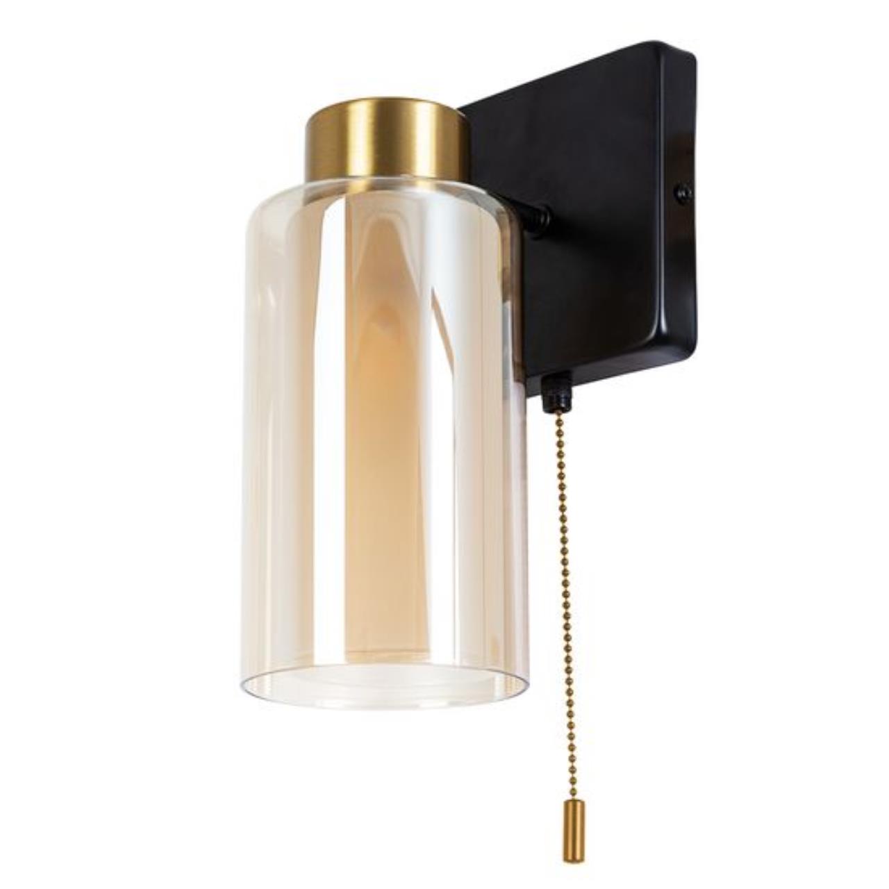 Картинка Настенный светильник Arte Lamp LEO A7027AP-1BK