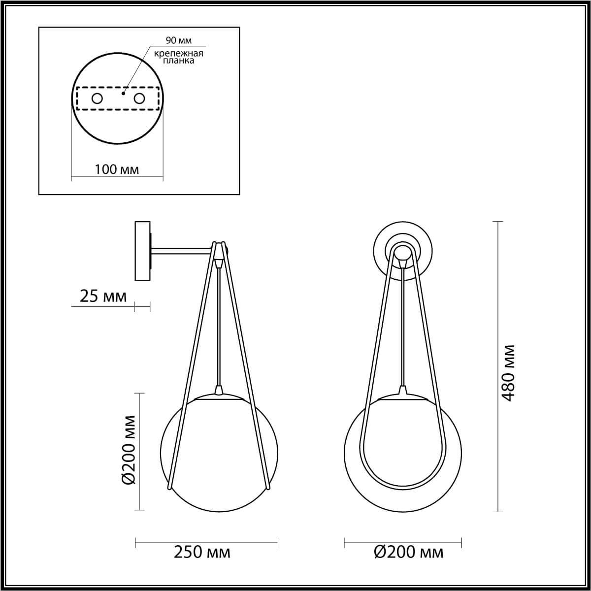 Картинка Бра Odeon Light Carol 4269/1W