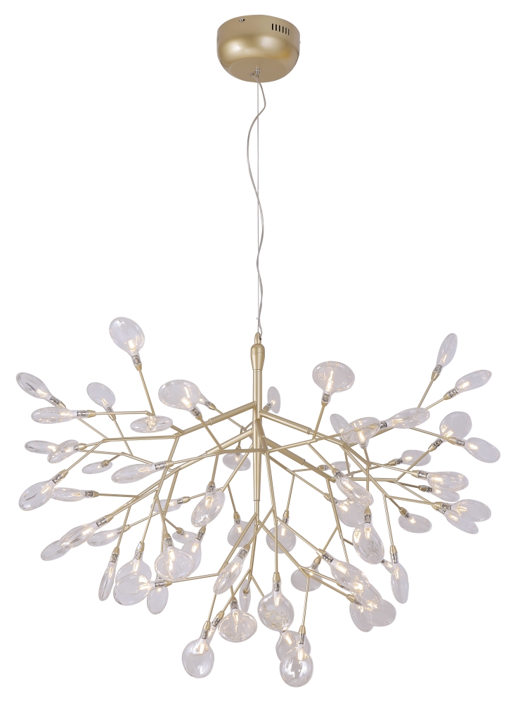 светильник подвесной crystal lux evita sp63 gold/transparent crystal lux 1692/263, доставка по Казахстану 