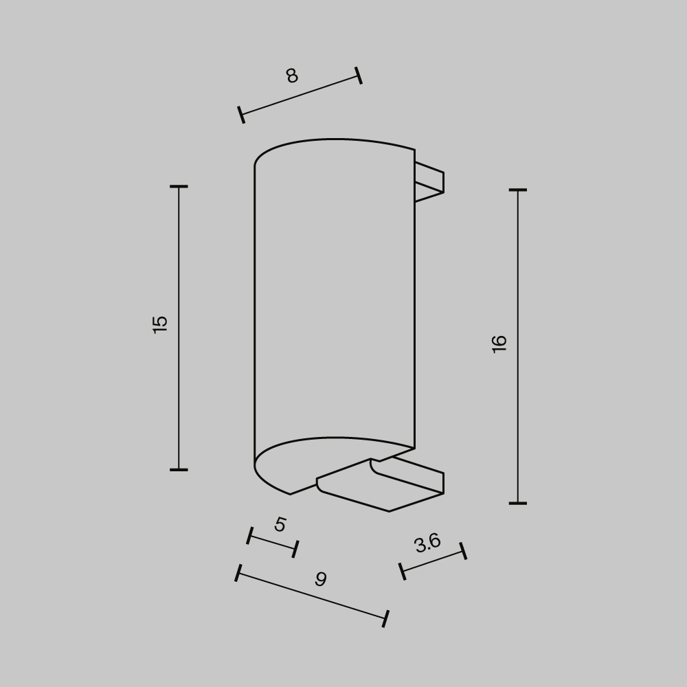 Картинка Заглушка торцевая для шинопровода Flarity Technical TRA154EC-B