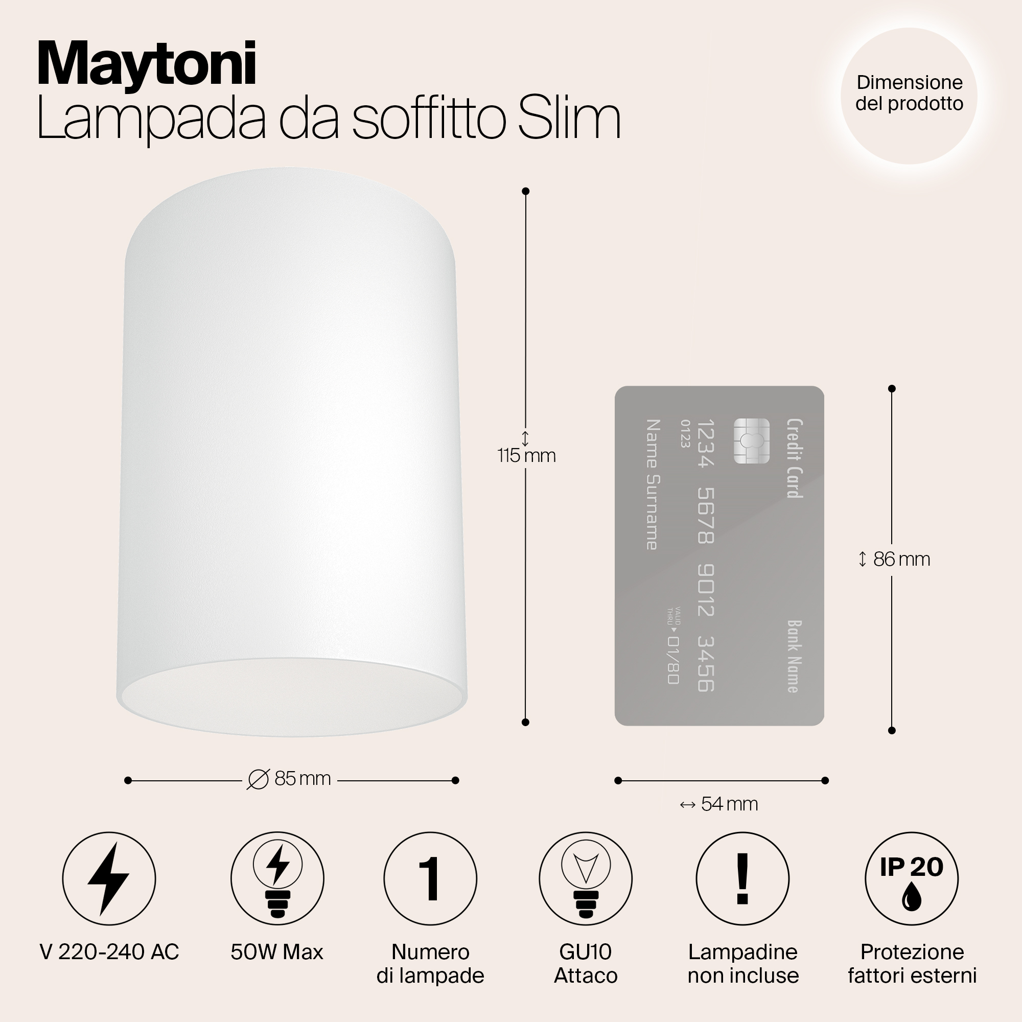 Картинка Потолочный светильник Maytoni Alfa C014CL-01W