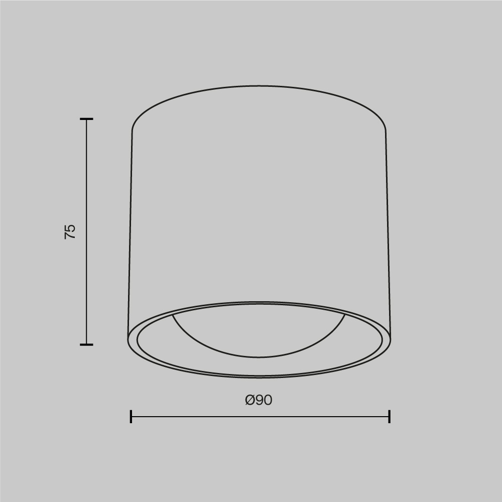 Картинка Потолочный светильник Technical C217CL-15W3K-B
