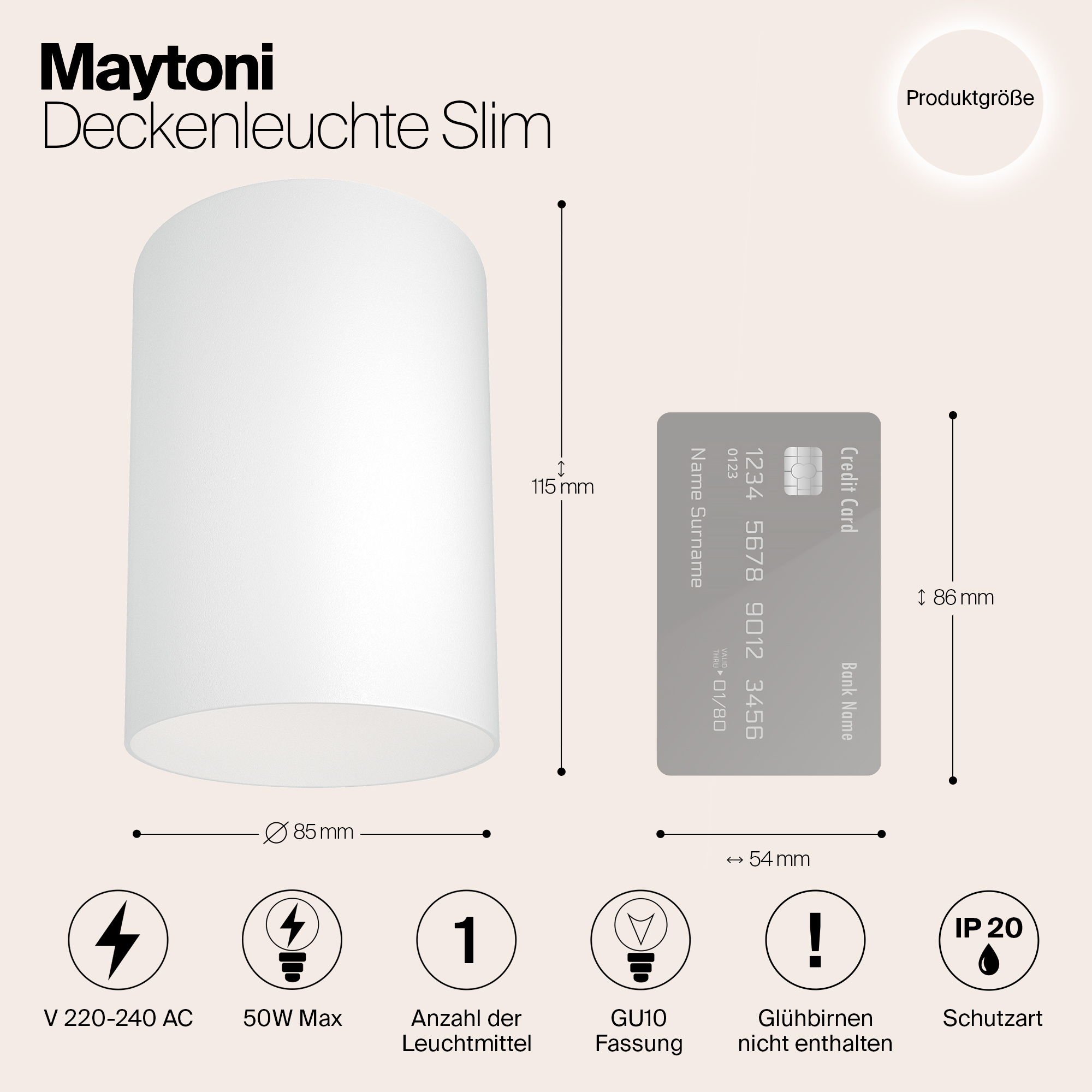 Картинка Потолочный светильник Maytoni Alfa C014CL-01W