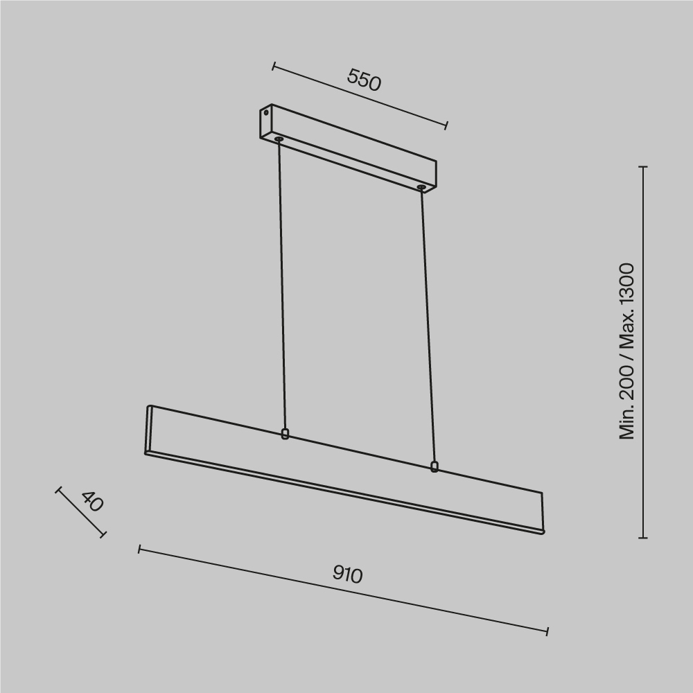 Картинка Подвесной светодиодный светильник Maytoni Step P010PL-L23W
