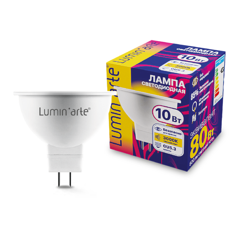 Светодиодная лампа Wolta LSTD-MR16-10W3KGU5.3 купить в Алматы svet.kz
