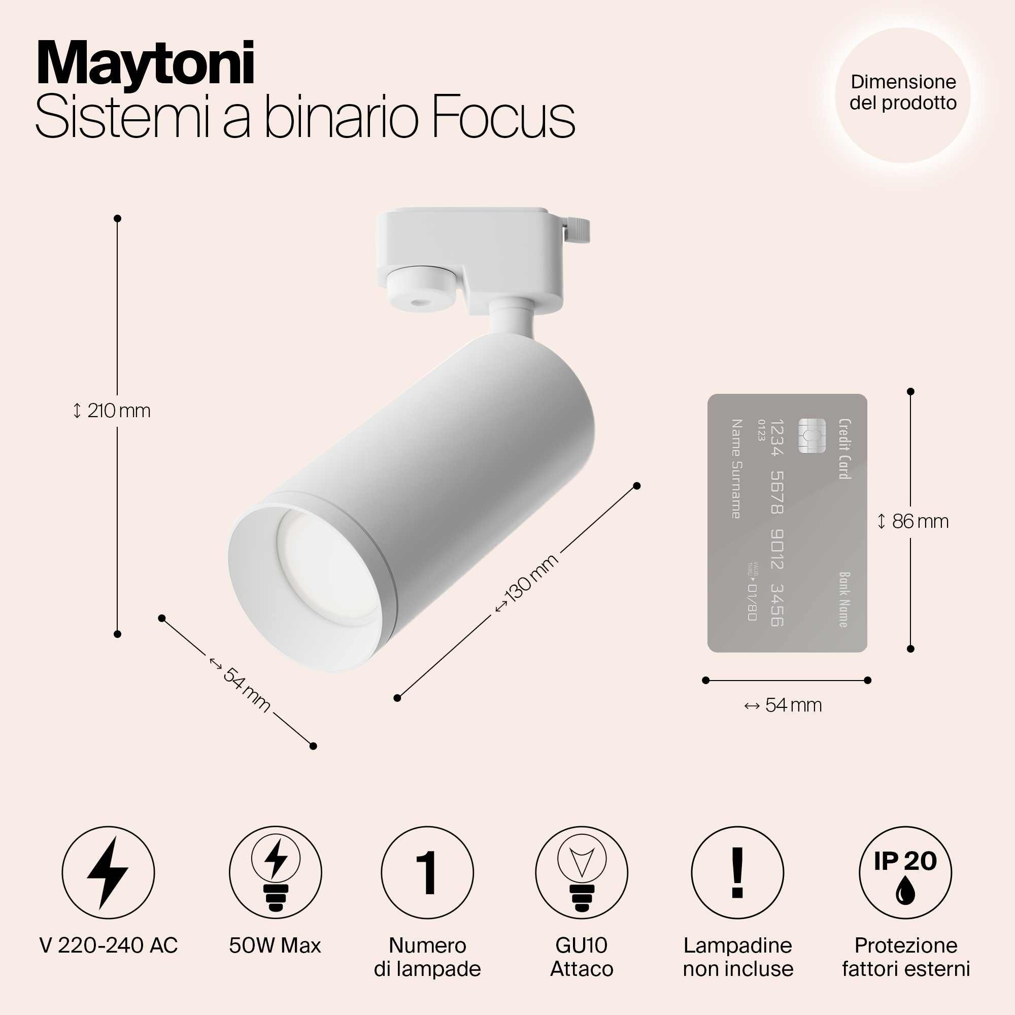 Картинка Трековый светильник Maytoni Track TR004-1-GU10-W