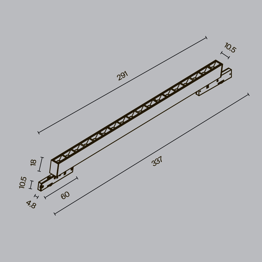 Картинка Трековый светильник Technical TR193-1-15W2.7K-M-B