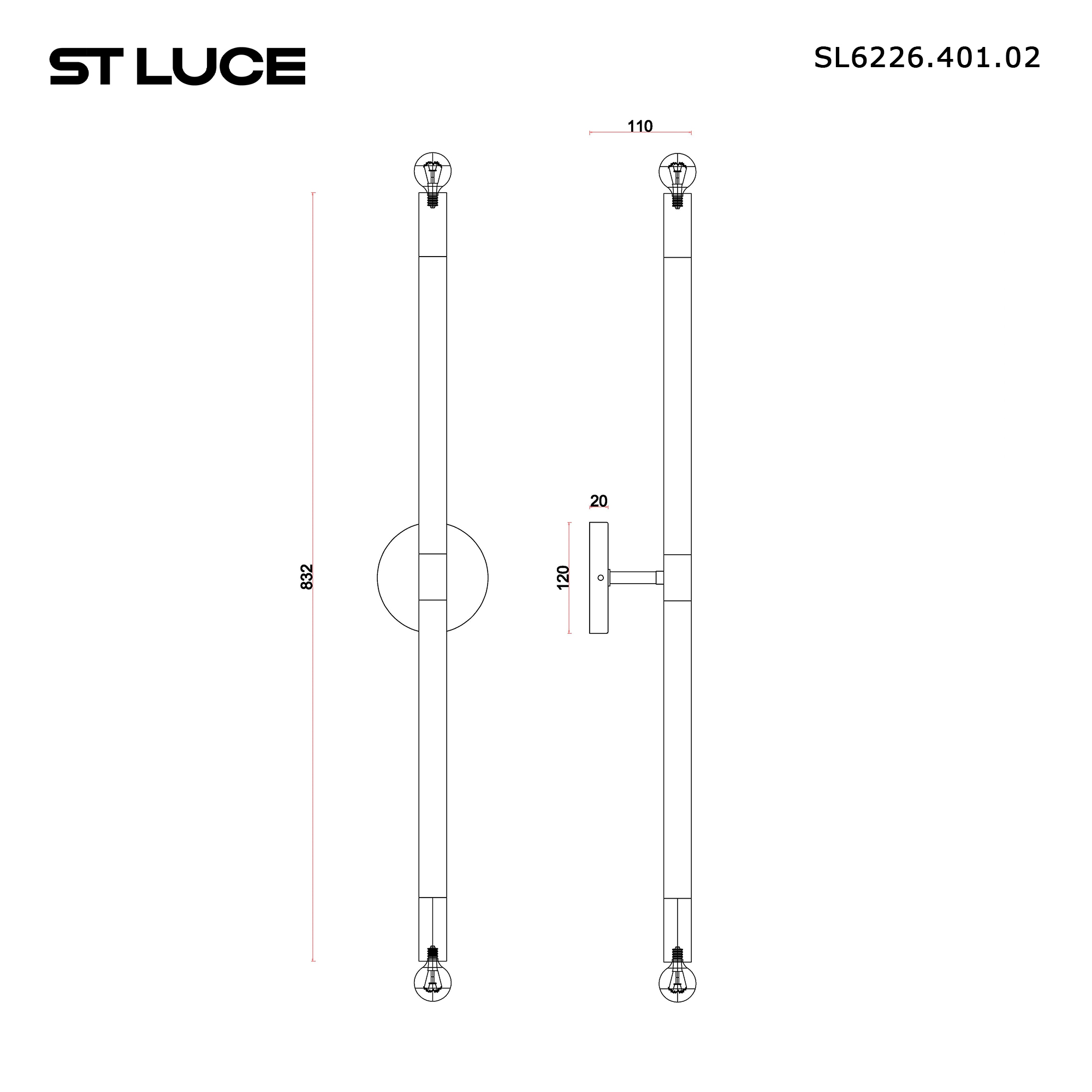 Картинка SL6226.401.02 Светильник настенный ST-Luce 