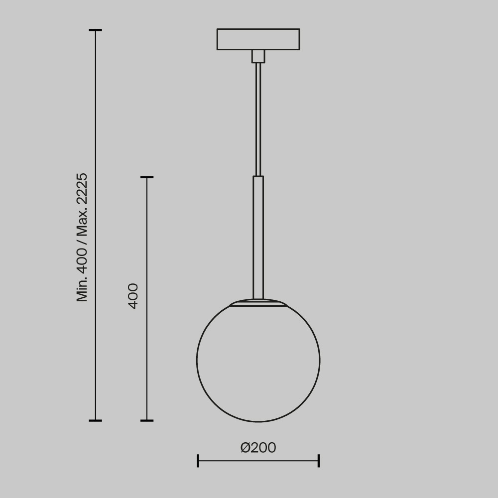 Картинка Подвесной светильник Maytoni MOD321PL-01B1 Basic form