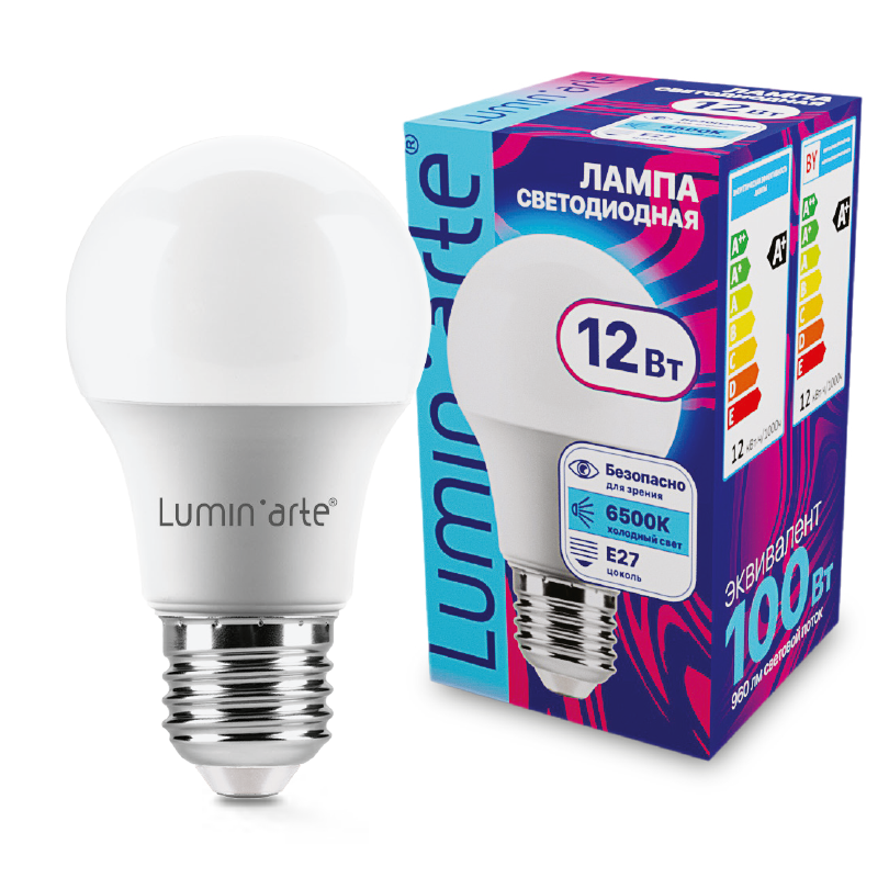 Светодиодная лампа Wolta LSTD-A60-12W6KE27 купить в Алматы svet.kz