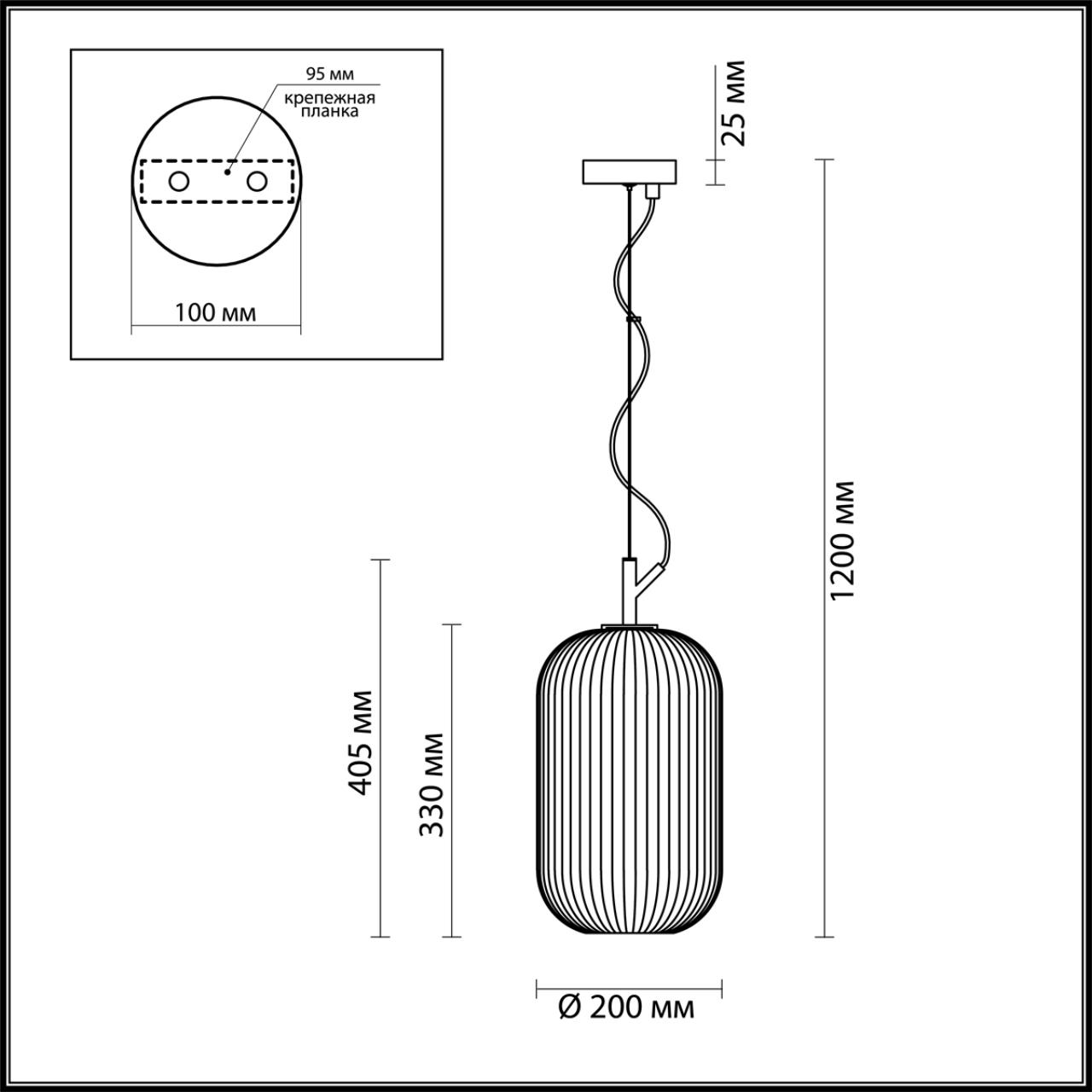 Картинка Подвесной светильник Odeon Light Pendant Roofi 4751/1
