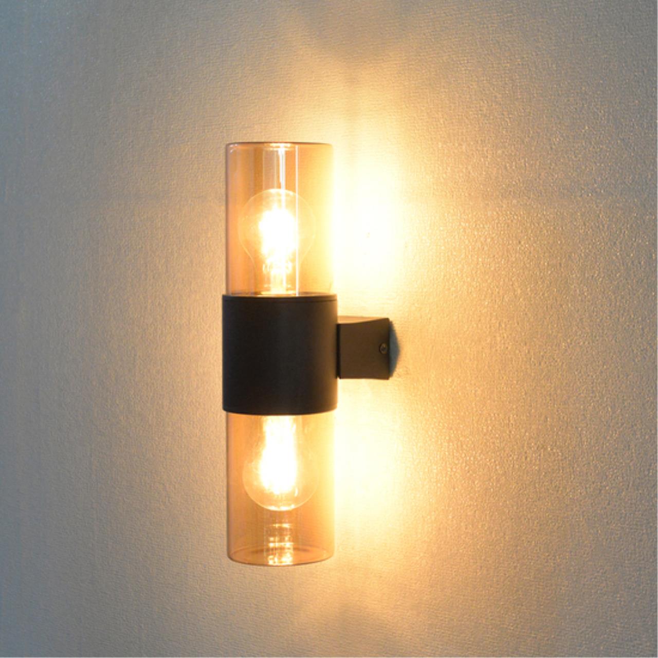 Картинка Настенный уличный светильник Arte Lamp SEGINUS A6515AL-2BK