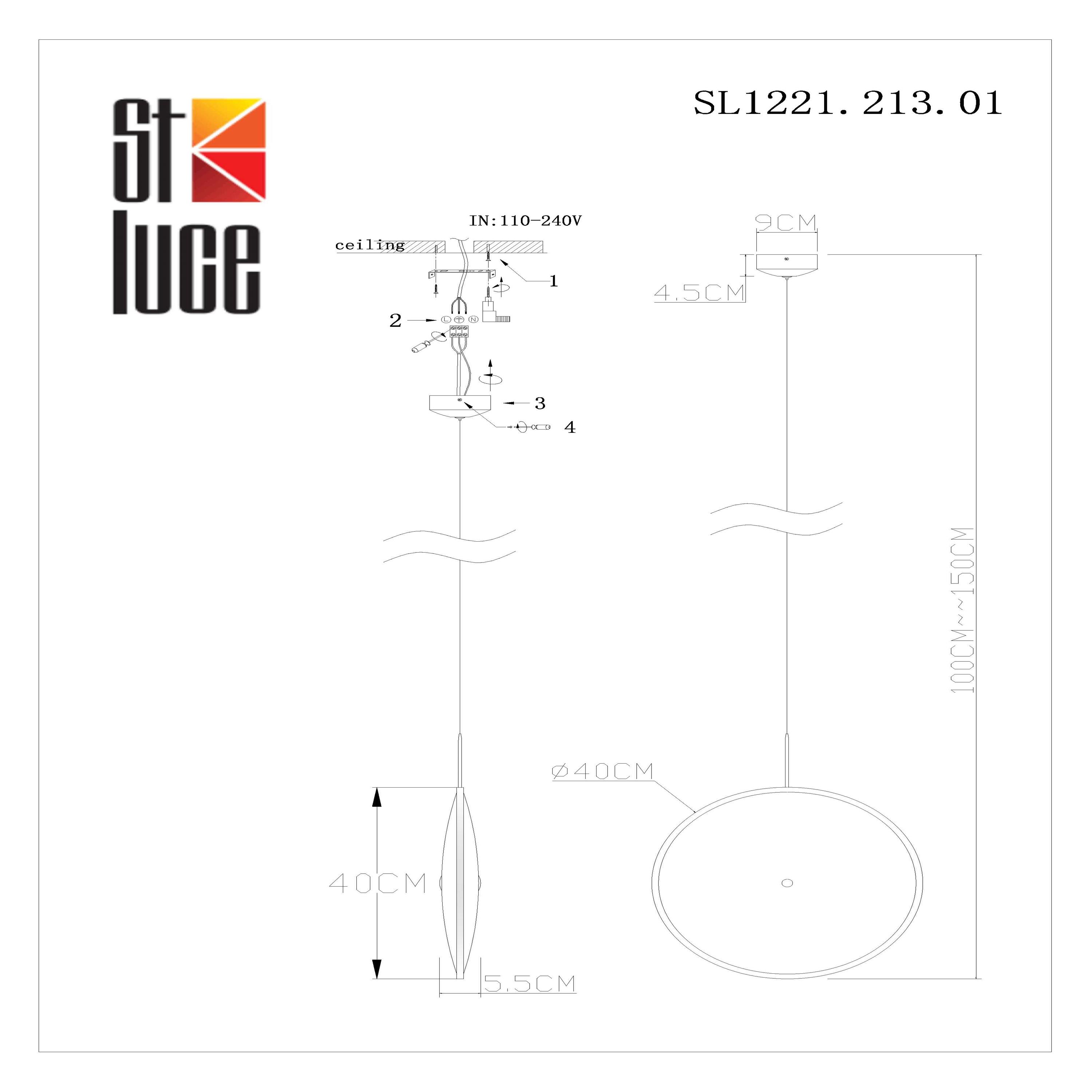 Картинка Подвесной светодиодный светильник ST Luce Imente SL1221.213.01
