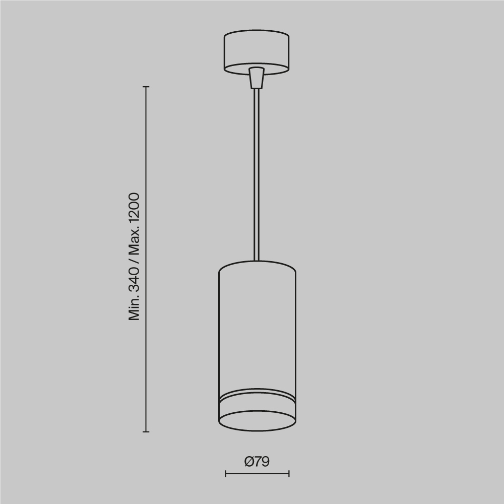 Картинка Подвесной светильник Technical P085PL-12W3K-B Orlo