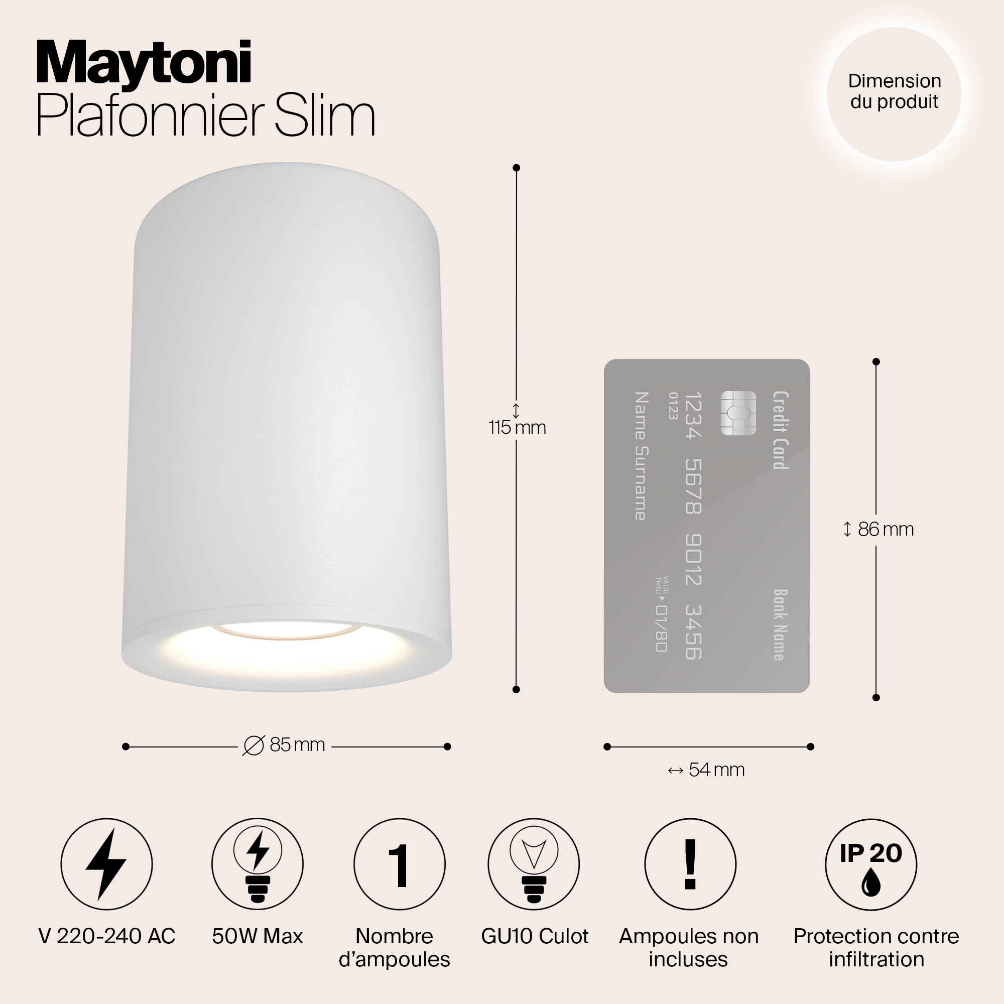 Картинка Потолочный светильник Maytoni Alfa C012CL-01W