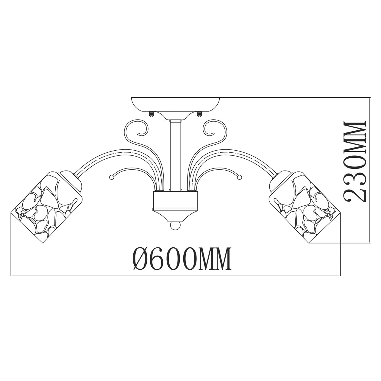 Картинка Потолочная люстра MW-Light Олимпия 261019505