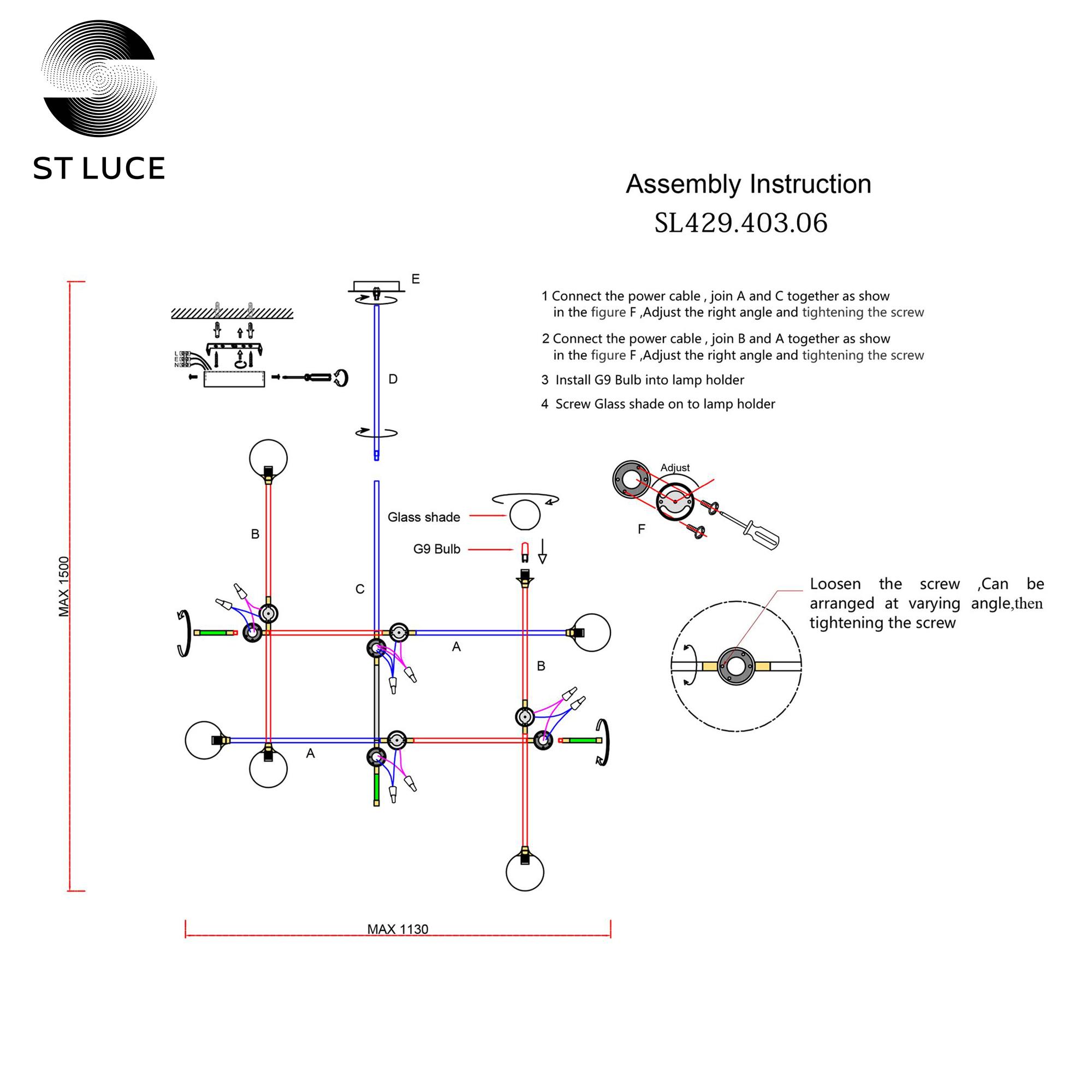 Картинка Подвесная люстра ST Luce Bastoncino SL429.403.06