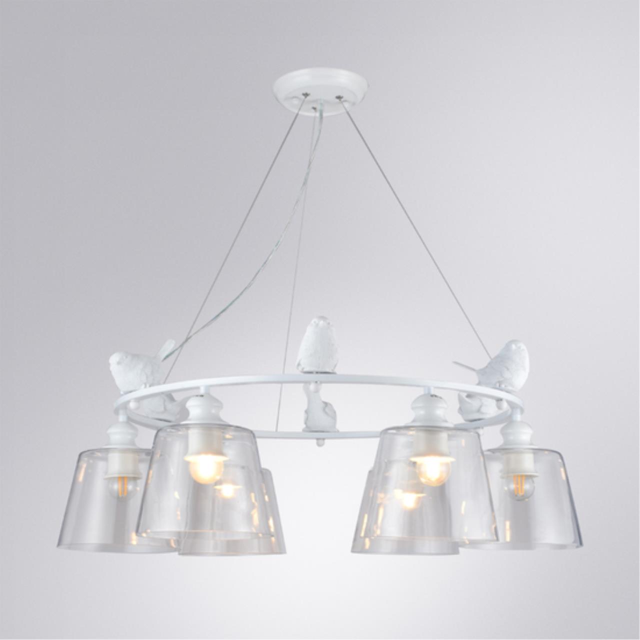 Картинка Подвесная люстра Arte Lamp Passero A4289LM-6WH