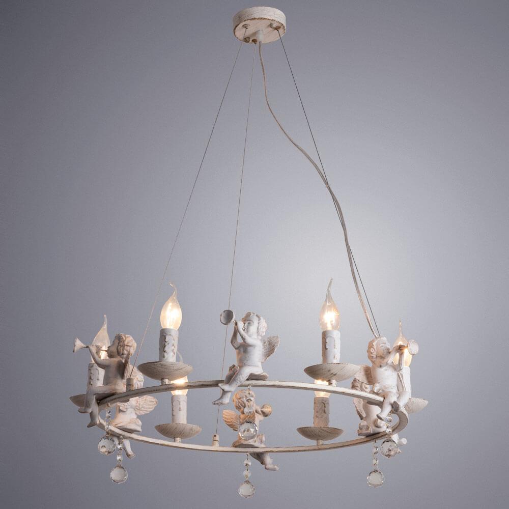 Картинка Подвесная люстра Arte Lamp Amur A1133SP-6WG