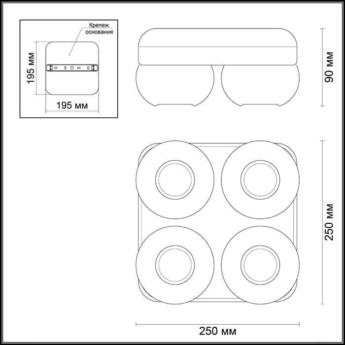 Картинка Спот Odeon Light Nerargo 3492/4C