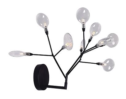 Бра Crystal Lux EVITA AP9 BLACK/TRANSPARENT Crystal Lux 1690/409