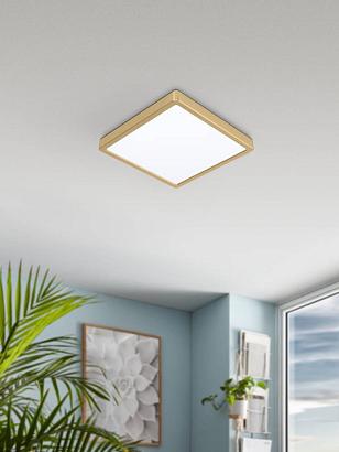 900184 Светодиодный настенно-потолочный светильник FUEVA 5,20,5W(LED), 285x285, 2400lm, 3000K, сталь, латунь