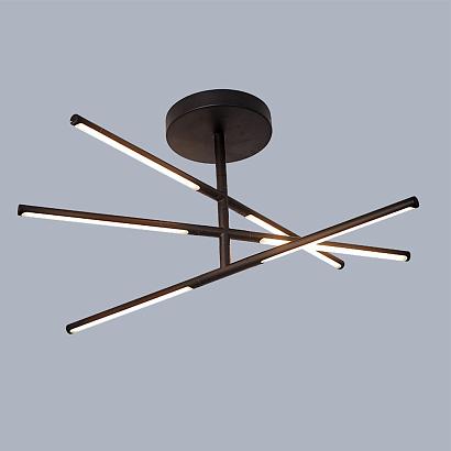 светильник потолочный crystal lux largo pl32w d730 black crystal lux 0780/132, доставка по Казахстану 