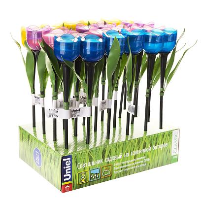 USL-C-651/PT305 TULIP SET 24 Садовый светильник на солнечной батарее ,Тюльпан,,  в составе набора из 24 шт. Белый свет.  1*LR аккумулятор в/к. IP44. T